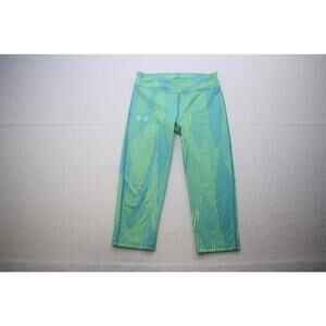 Under Armour Leggings Compression Capri Yoga Pants Geo Striped Womens Size Small
